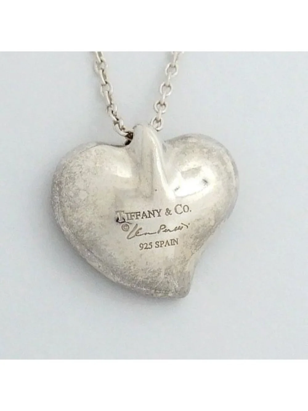 Tiffany & Co Necklace Full Heart 925 Sterling Silver